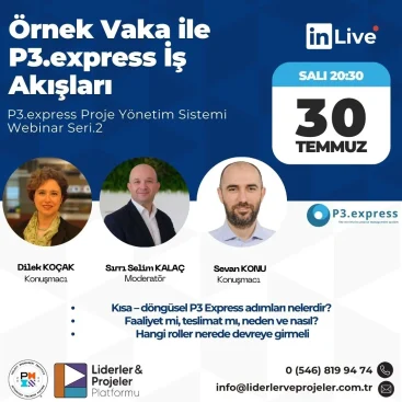 p3.express p3 express proje yönetim sistemi webinar
