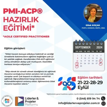 proje yönetimi çevik yönetim acp eğitim