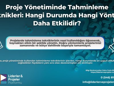 proje tahminleme teknikleri