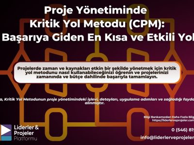 proje yönetimi kritik yol metodu