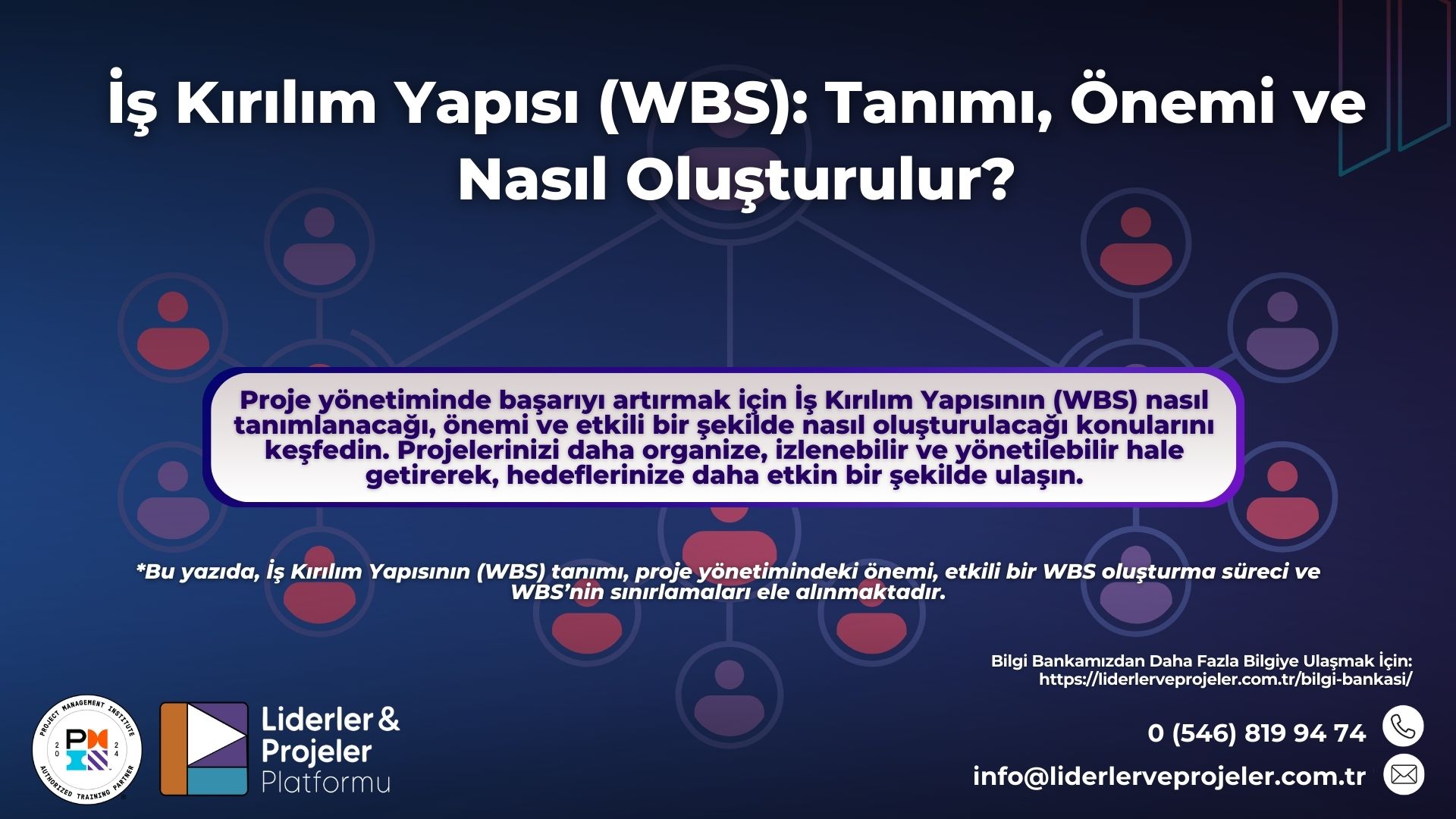 proje yönetimi iş kırılım yapısı
